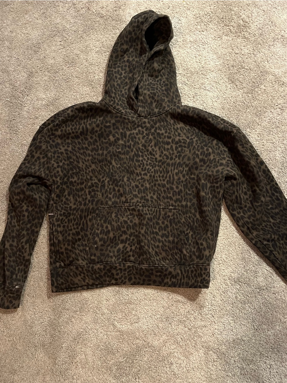 Hollister dark brown cheetah print